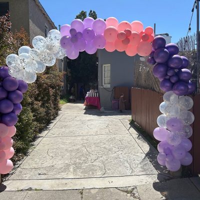 Balloon Arch 10 feet high by 9 feet wide