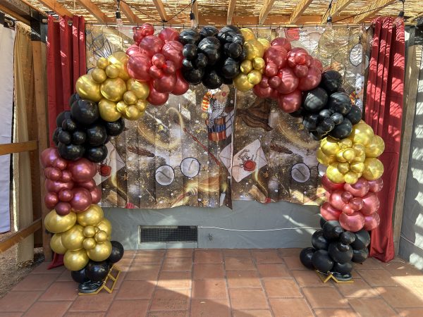 Open Circle Balloon Arch by Boom Balloon Los Angeles, customizable event decor